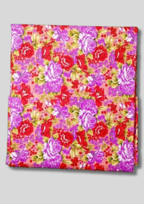 Vibrant Soft Cotton Loose Fabric with Paisley Design