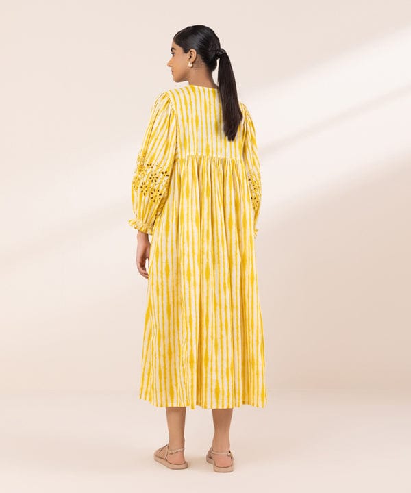 Long Frock Lawn Yellow