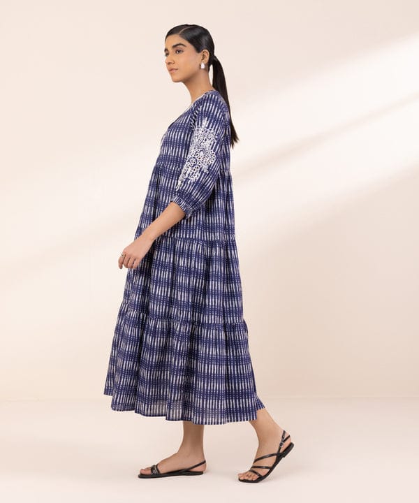 Long Frock Lawn Blue