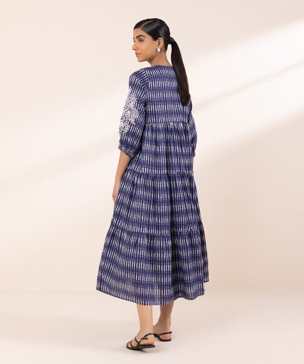 Long Frock Lawn Blue