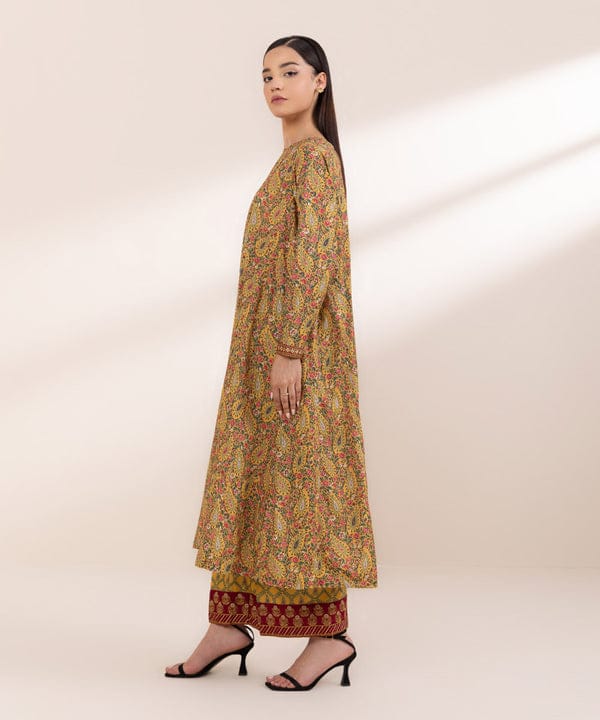 Long Frock Lawn  Brown