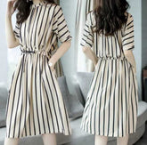 Long Strips Summer Ladies Dress